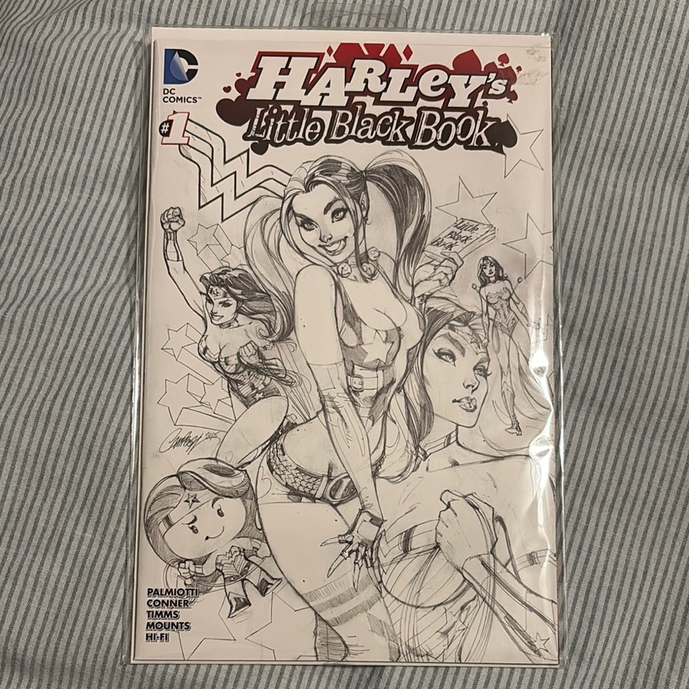 Harley's Little Black Book Comic #1 Sketch Variant Cover